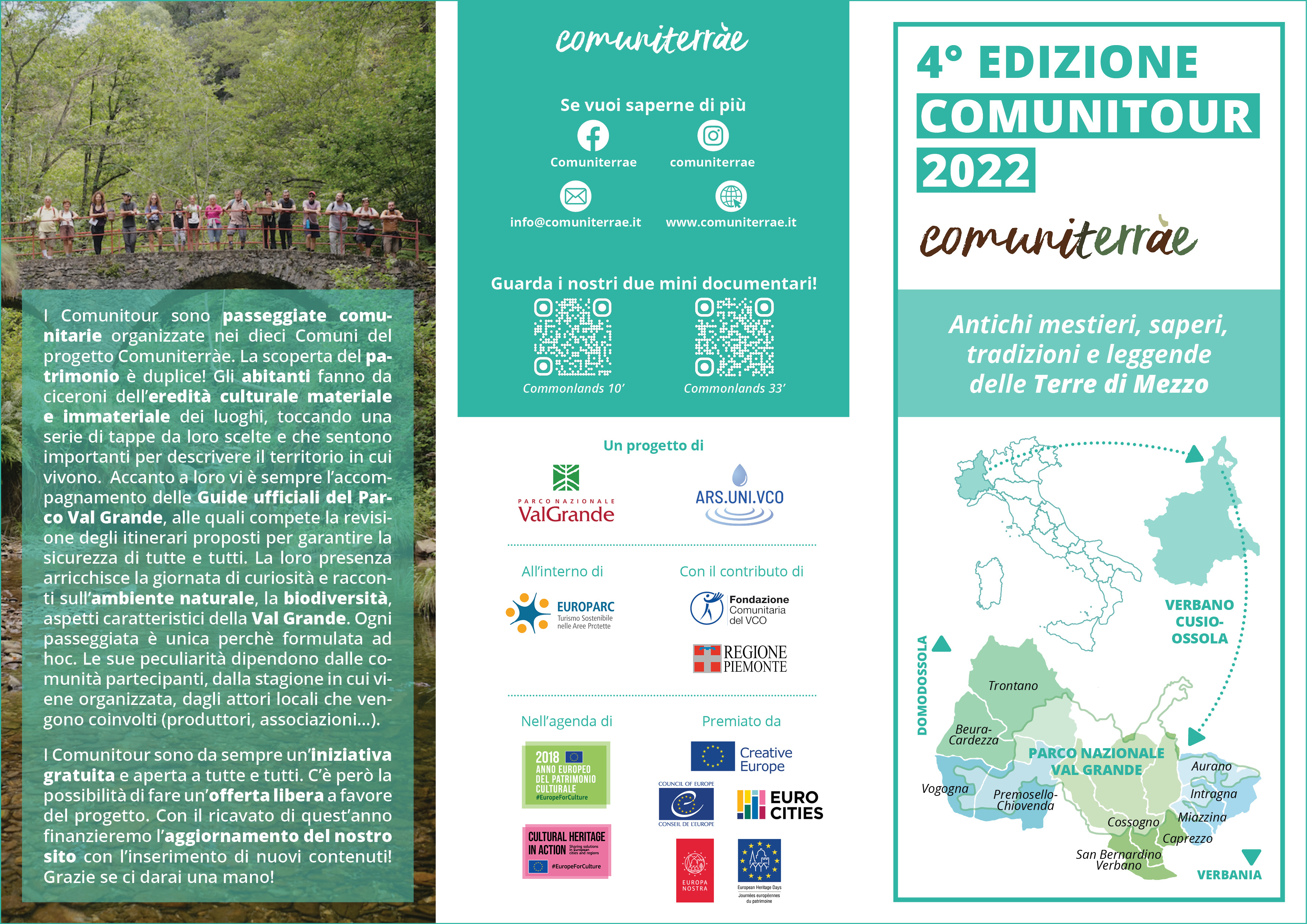 Brochure Comunitour '22 esterno